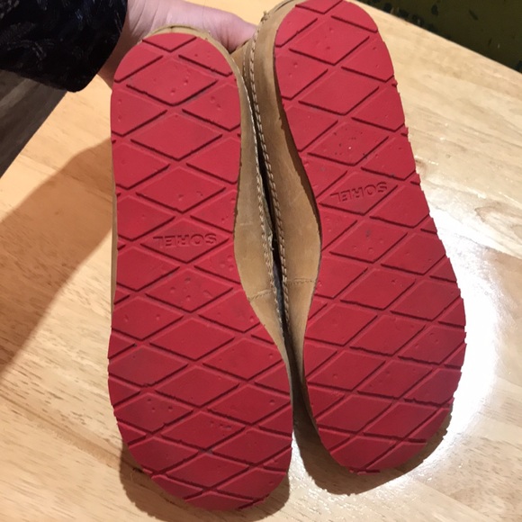 Sorel Yaquina II Boots Red Plaid Wool Size 6.5 - Picture 7 of 11